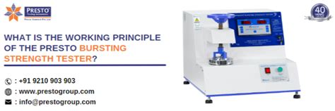 bursting strength tester|bursting strength tester principle.